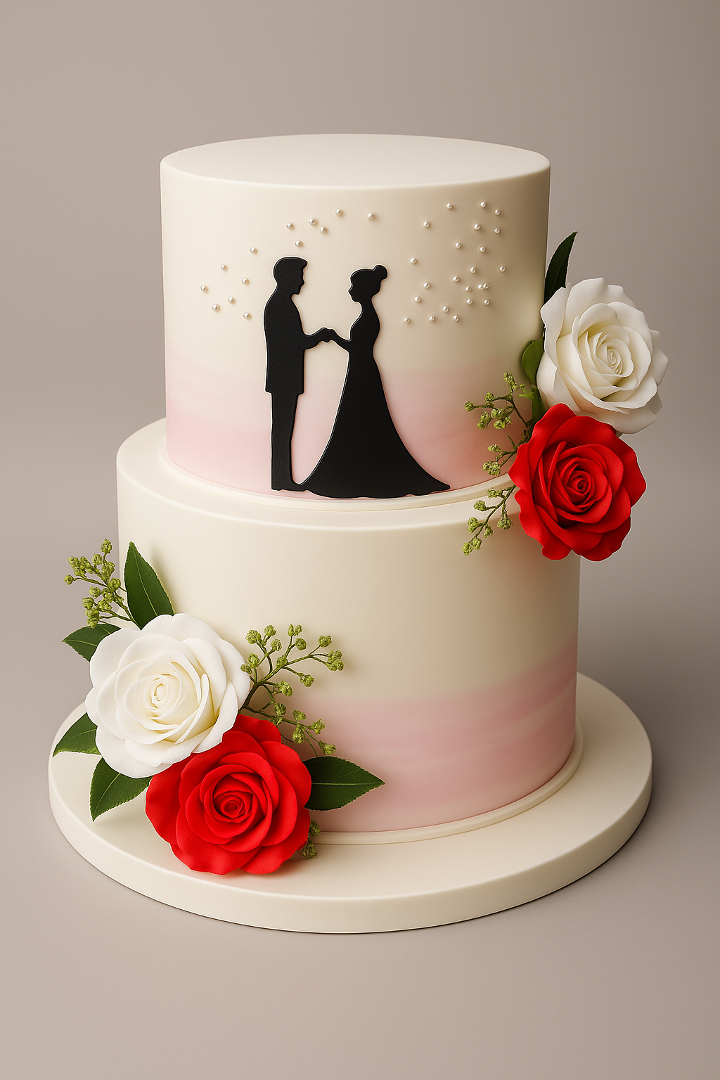 Two Tier Aniversary Cake