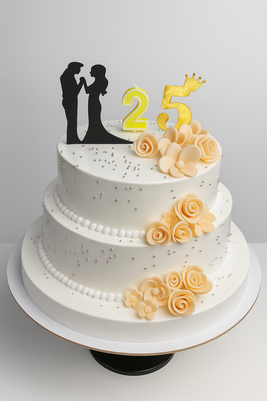 Three Tier Aniversary Cake