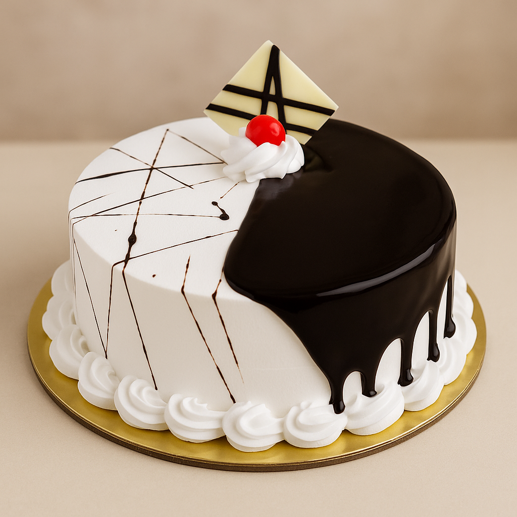 Chocolate Vanilla Cake