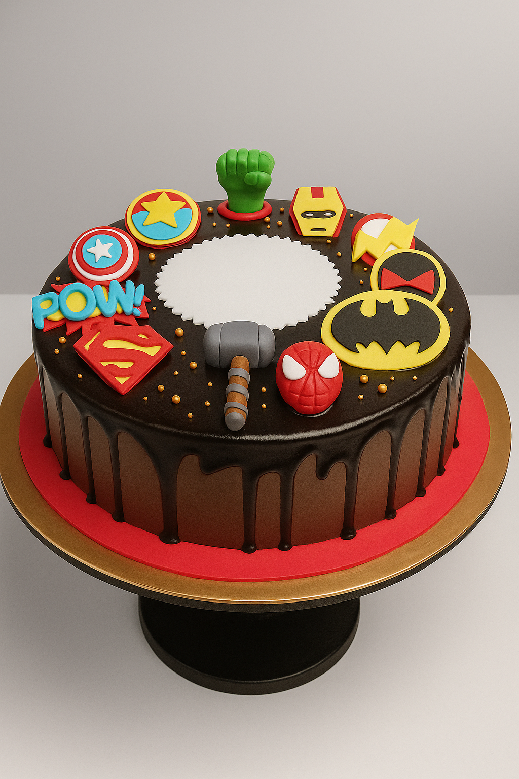 Super Hero Theme Cake