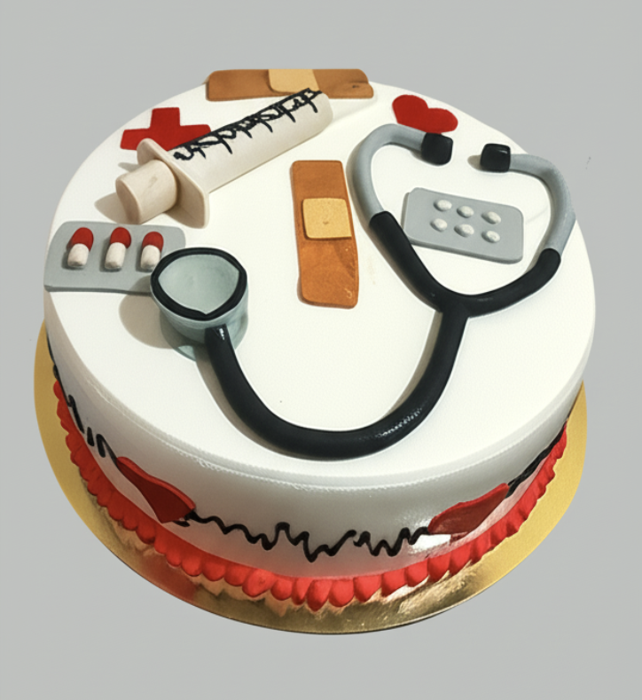 Doctor Theme Profession Cake