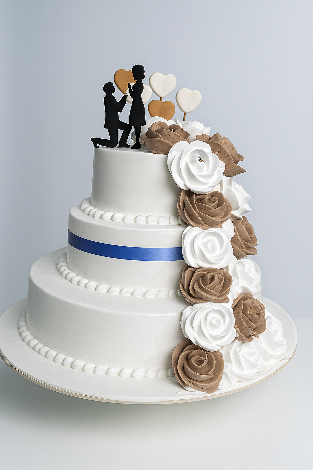 Three Tier Ring Ceremony Cake