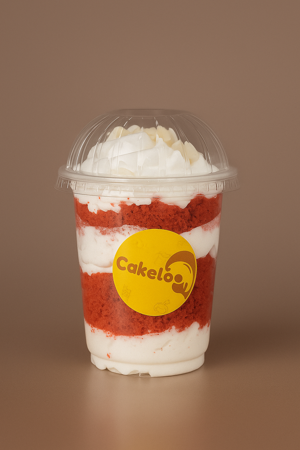 Red Valvet Pudding Glass